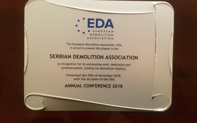 ЕДА наградила Српску асоцијацији за рушење